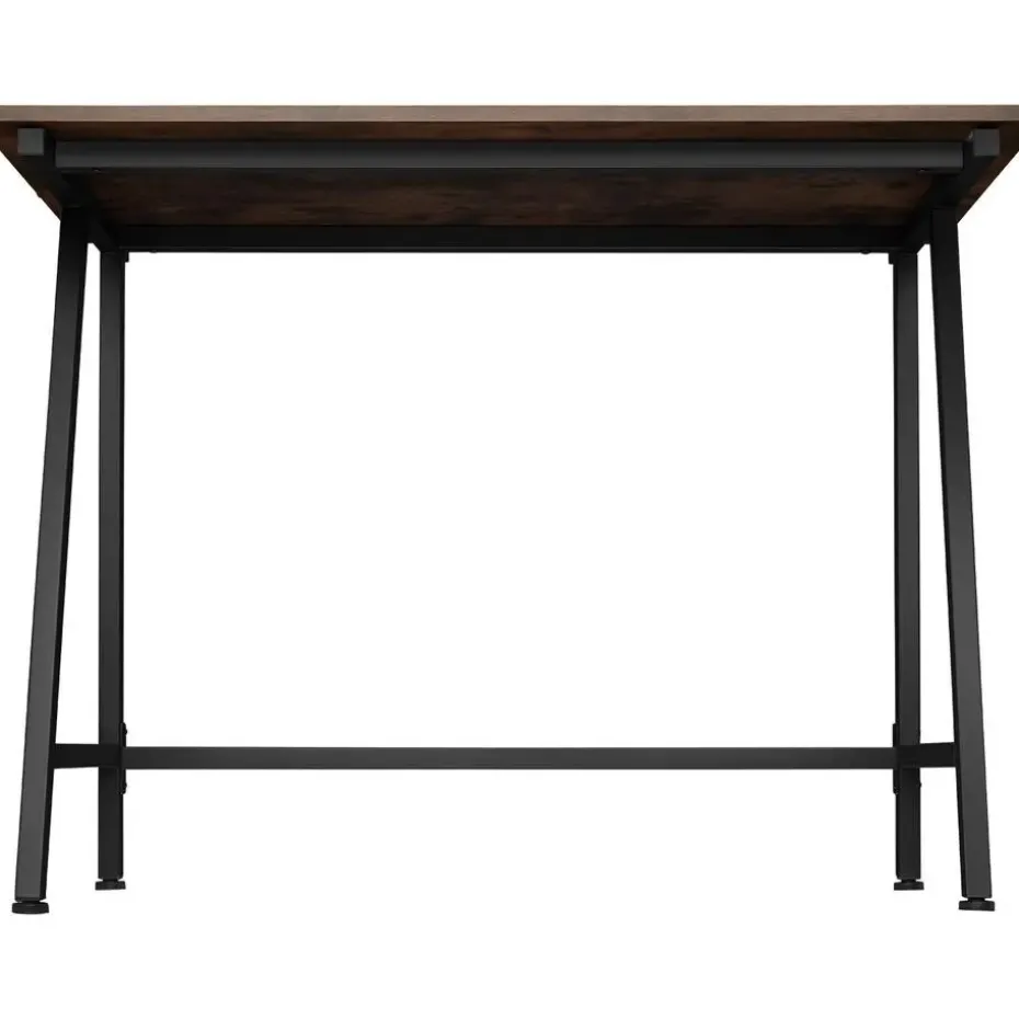 tectake Bureau Newton 100x50x77cm, Industrieel Hout Donker, Rustiek