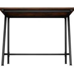 tectake Bureau Newton 100x50x77cm, Industrieel Hout Donker, Rustiek