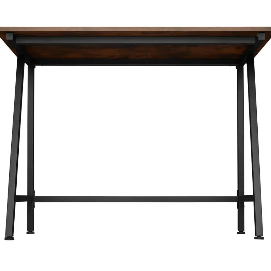 tectake Bureau Newton 100x50x77cm, Industrieel Hout Donker, Rustiek