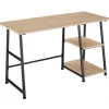 tectake Bureau Paisley 120x50x73,5cm, Industrieel Licht Hout, Eiken Sonoma
