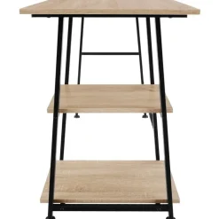 tectake Bureau Paisley 120x50x73,5cm, Industrieel Licht Hout, Eiken Sonoma