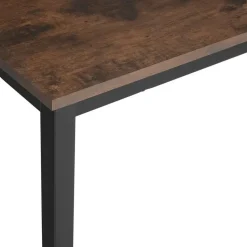 tectake Bureau Vanport 120x60x75,5cm, Industrieel Hout Donker, Rustiek