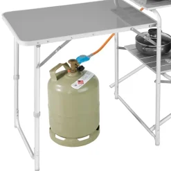 tectake Campingkeuken 172x52x104cm, Zwart