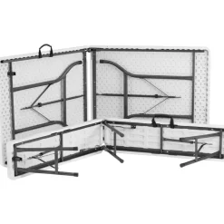 tectake Campingtafelset Panja wit opvouwbaar, Wit