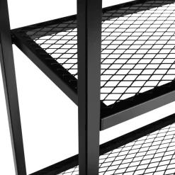 tectake Consoletafel Bristol 100x30x81cm, Industrieel Hout Donker, Rustiek