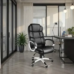 tectake Directiebureaustoel Jonas, Zwart