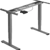 TecTake® Elektrisch In Hoogte Verstelbaar Bureau - Metalen Frame - Grijs