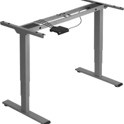 TecTake® Elektrisch In Hoogte Verstelbaar Bureau - Metalen Frame - Grijs