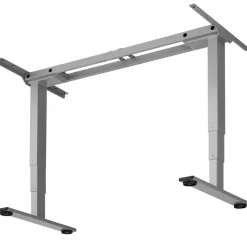 TecTake® Elektrisch In Hoogte Verstelbaar Bureau - Metalen Frame - Grijs
