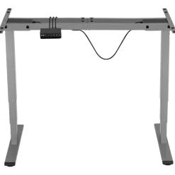 TecTake® Elektrisch In Hoogte Verstelbaar Bureau - Metalen Frame - Grijs