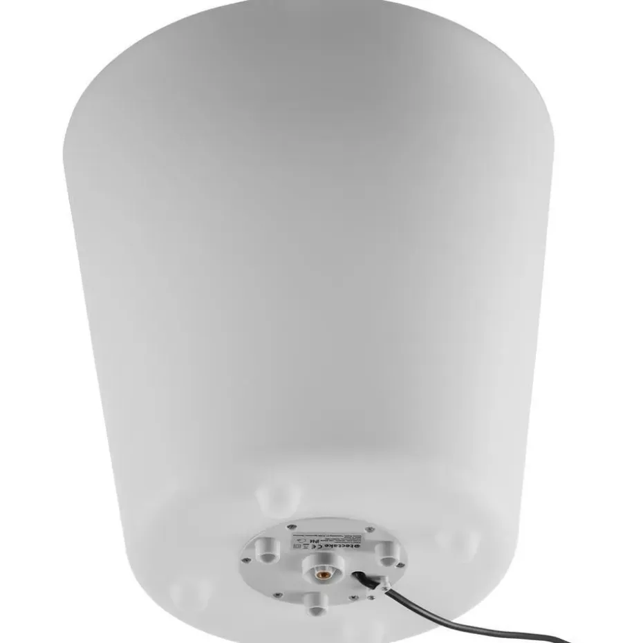 tectake Flessenkoeler Luminous Curve Cooler, LED, met afstandsbediening, Wit