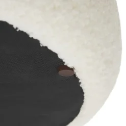 tectake Gestoffeerde zitbank Altu met veel opbergruimte, Bouclé Crèmewit