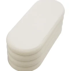 tectake Gestoffeerde zitbank Altu met veel opbergruimte, Bouclé Crèmewit