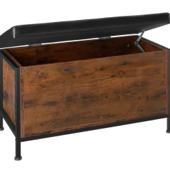 tectake Gestoffeerde zitkist Calico 81,5x41,5x50,5cm