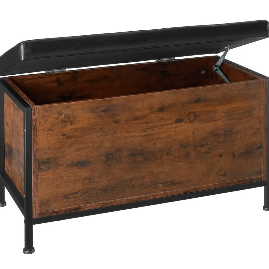 tectake Gestoffeerde zitkist Calico 81,5x41,5x50,5cm