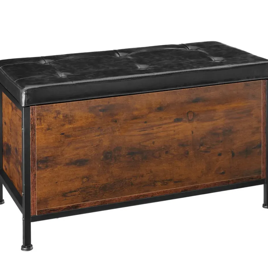 tectake Gestoffeerde zitkist Calico 81,5x41,5x50,5cm