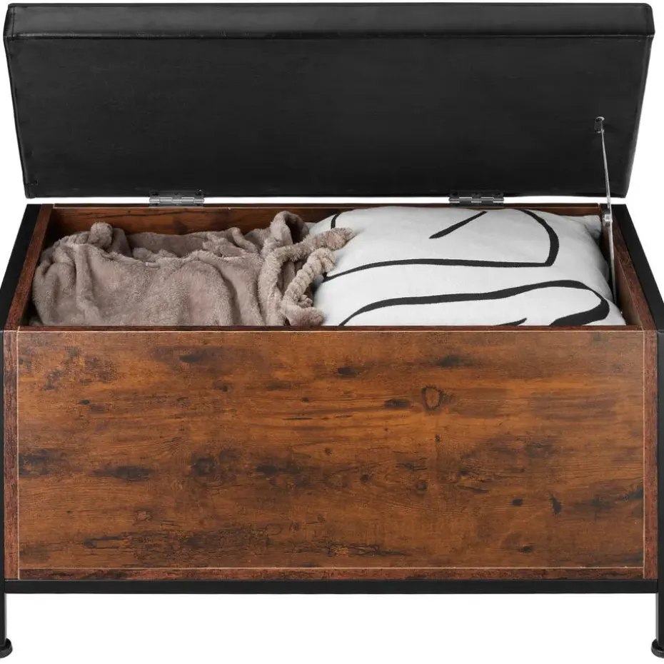 tectake Gestoffeerde zitkist Calico 81,5x41,5x50,5cm