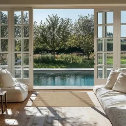 tectake® Gevlochten vloerkleed Vibe van jute, boho-stijl 60 x 90 cm