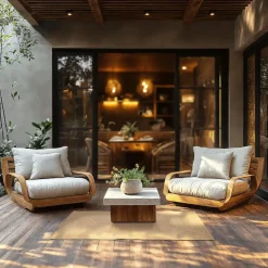 tectake® Gevlochten vloerkleed Vibe van jute, boho-stijl 80 x 150 cm