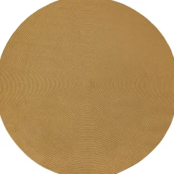 tectake® Geweven vloerkleed Raya in jute-look Ø 160 cm - Bruin