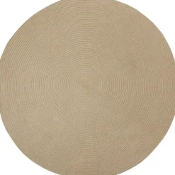 tectake® Geweven vloerkleed Vibe van jute- en kunststofvezels Ø 160 cm