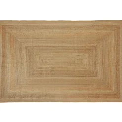 tectake® Handgeweven vloerkleed Glim van jute, boho-stijl 200 x 290 cm