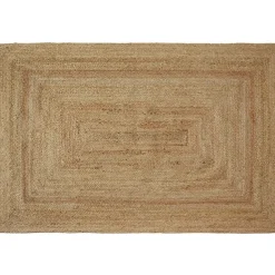 tectake® Handgeweven vloerkleed Glim van jute, boho-stijl 160 x 230 cm