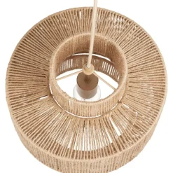 tectake Hanglamp Allegra van jute in boho-stijl, 40W, Natuur