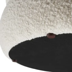 tectake Hocker Altu, gestoffeerd, opbergruimte, Bouclé Crèmewit