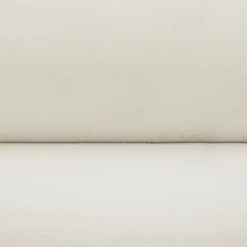 tectake Hocker Altu XL, gestoffeerd, opbergruimte, Fluweellook Crèmewit