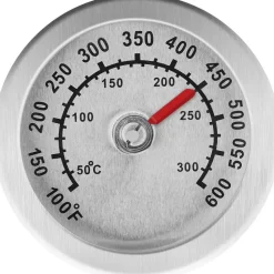 tectake Houtskool barbecue Smoker met thermometer, Zwart