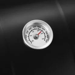 tectake Houtskool barbecue Smoker met thermometer, Zwart