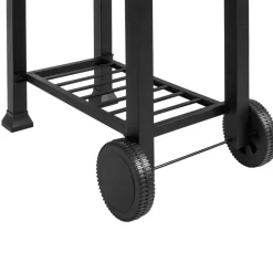 tectake Houtskoolbarbecue in hoogte verstelbaar, Zwart