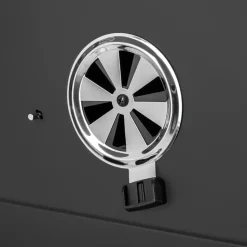 tectake Houtskoolbarbecue in hoogte verstelbaar, Zwart