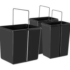 tectake Inbouw prullenbak Ashlyn, 3-voudige scheiding, 31L, telescooprails