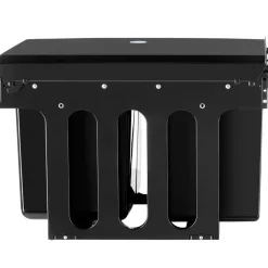 tectake Inbouw prullenbak Ashlyn, 3-voudige scheiding, 31L, telescooprails