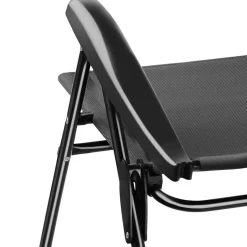 tectake Inklapbare campingstoel Müritz met hoofdkussen, aluminium, Antraciet