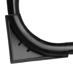 tectake Inklapbare campingstoel Müritz met hoofdkussen, aluminium, Antraciet