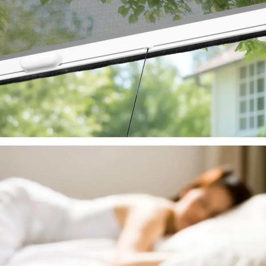 tectake Insectenwerend rolgordijn - 130 x 160 cm - Wit