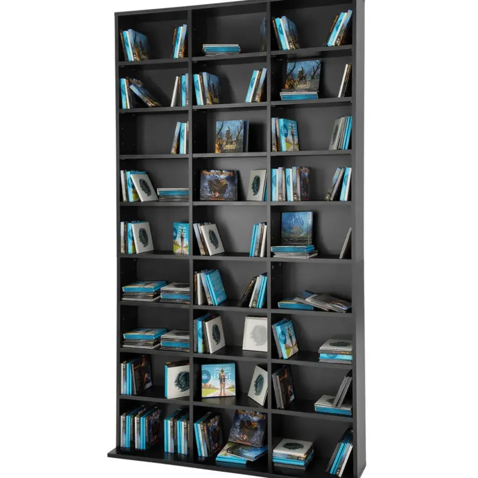 tectake Kast Christel 180x102x23,5cm, Zwart