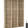 tectake Kast Stevie 105,5x19x136,5cm, Licht Hout, Eiken Sonoma