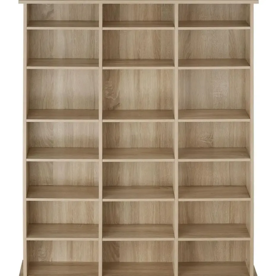 tectake Kast Stevie 105,5x19x136,5cm, Licht Hout, Eiken Sonoma