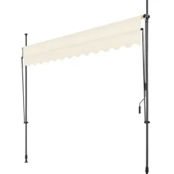 tectake Klemluifel met zwengel, in hoogte verstelbaar, Beige