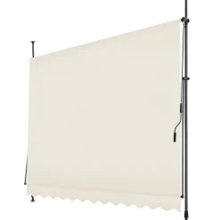 tectake Klemluifel met zwengel, in hoogte verstelbaar, Beige