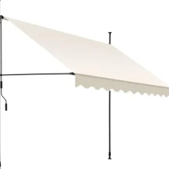 tectake Klemluifel met zwengel, in hoogte verstelbaar, Beige