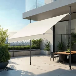 tectake Klemluifel met zwengel, in hoogte verstelbaar, Beige