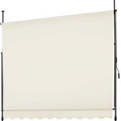 tectake Klemluifel met zwengel, in hoogte verstelbaar, Beige