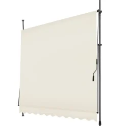 tectake Klemluifel met zwengel, in hoogte verstelbaar, Beige