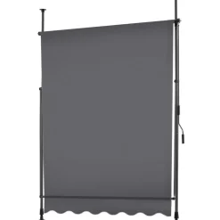 tectake Klemluifel met zwengel, in hoogte verstelbaar, Zwart / Grijs