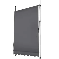 tectake Klemluifel met zwengel, in hoogte verstelbaar, Zwart / Grijs